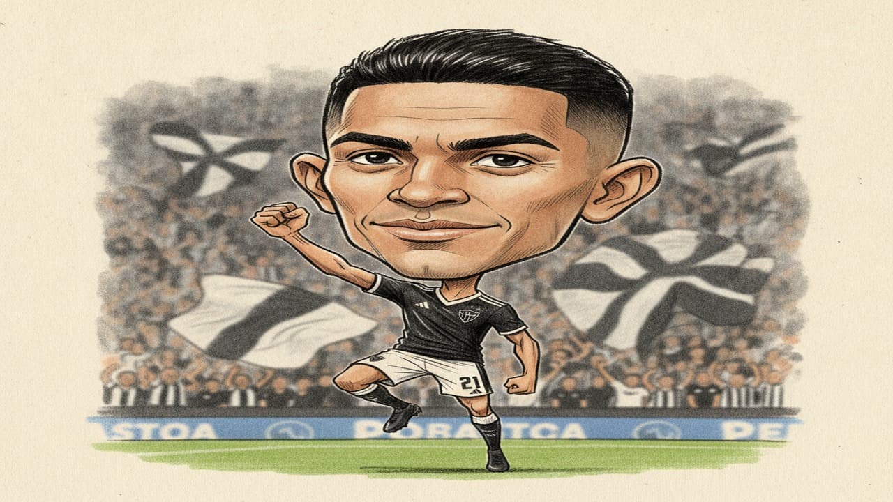 Alan Franco fue titular en la derrota 2-0 del Atlético Mineiro ante Santos