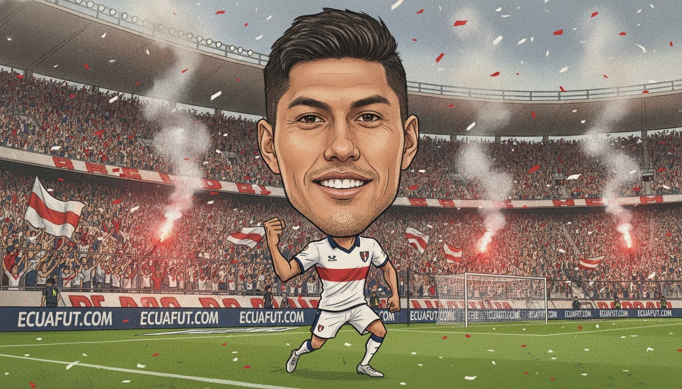 Luis Segovia anota el gol del empate para Liga de Quito ante Palmeiras en la Copa Libertadores