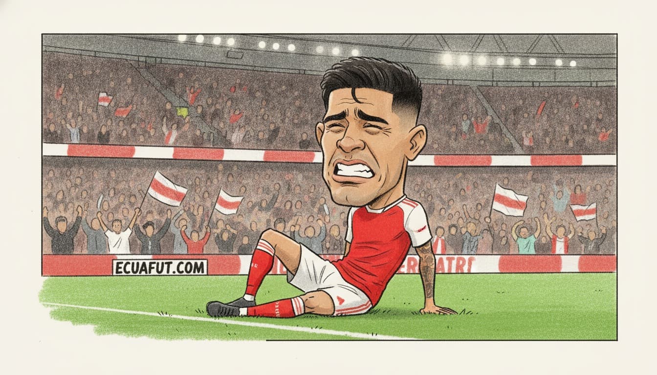 Alarma en Londres: Piero Hincapié se lesiona tras el triunfo 2-1 del Arsenal