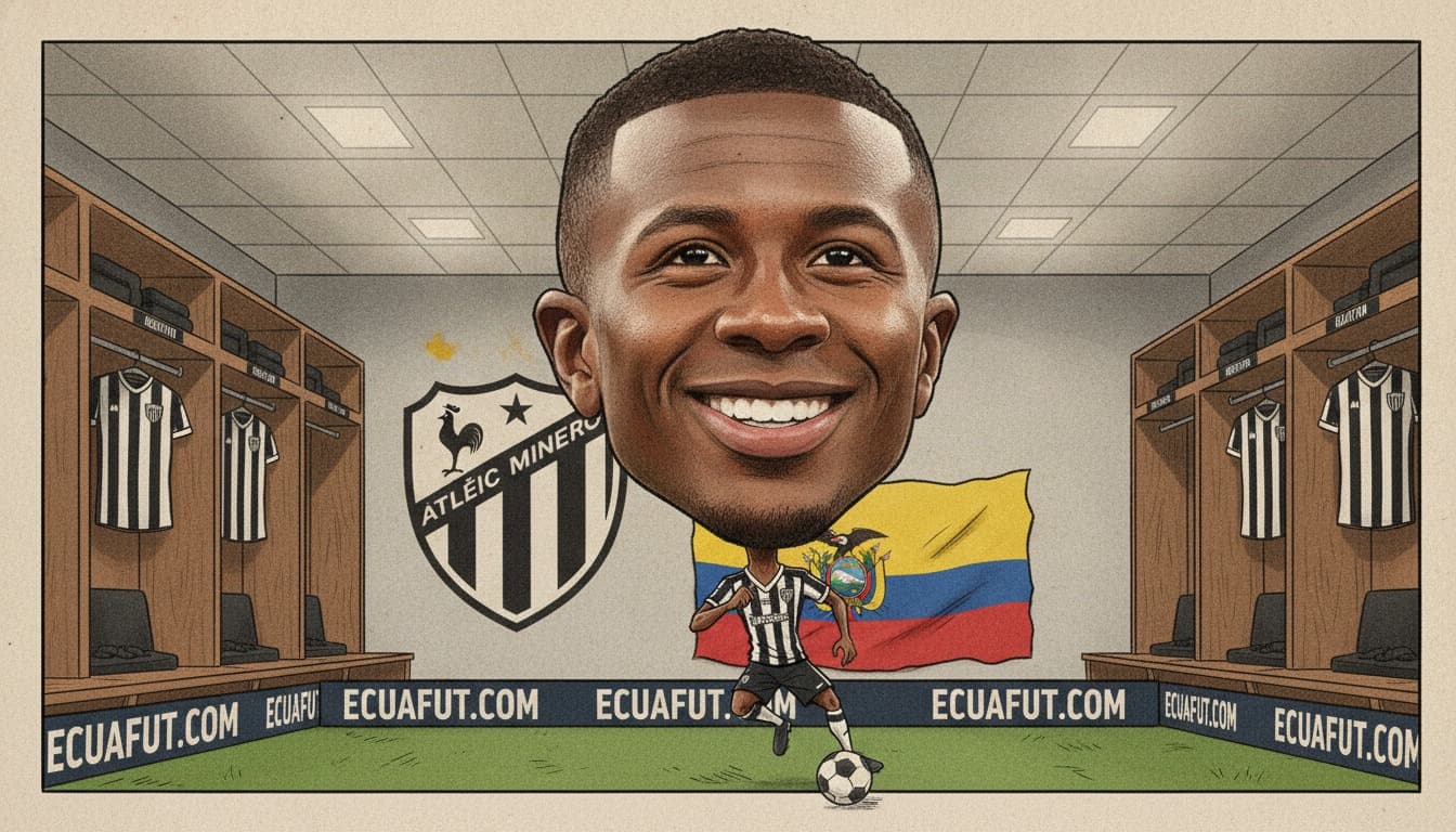 Atlético Mineiro confirma a Alan Minda, Alan Franco y Ángelo Preciado en la primera lista de Marcelo Gallardo con Ecuador