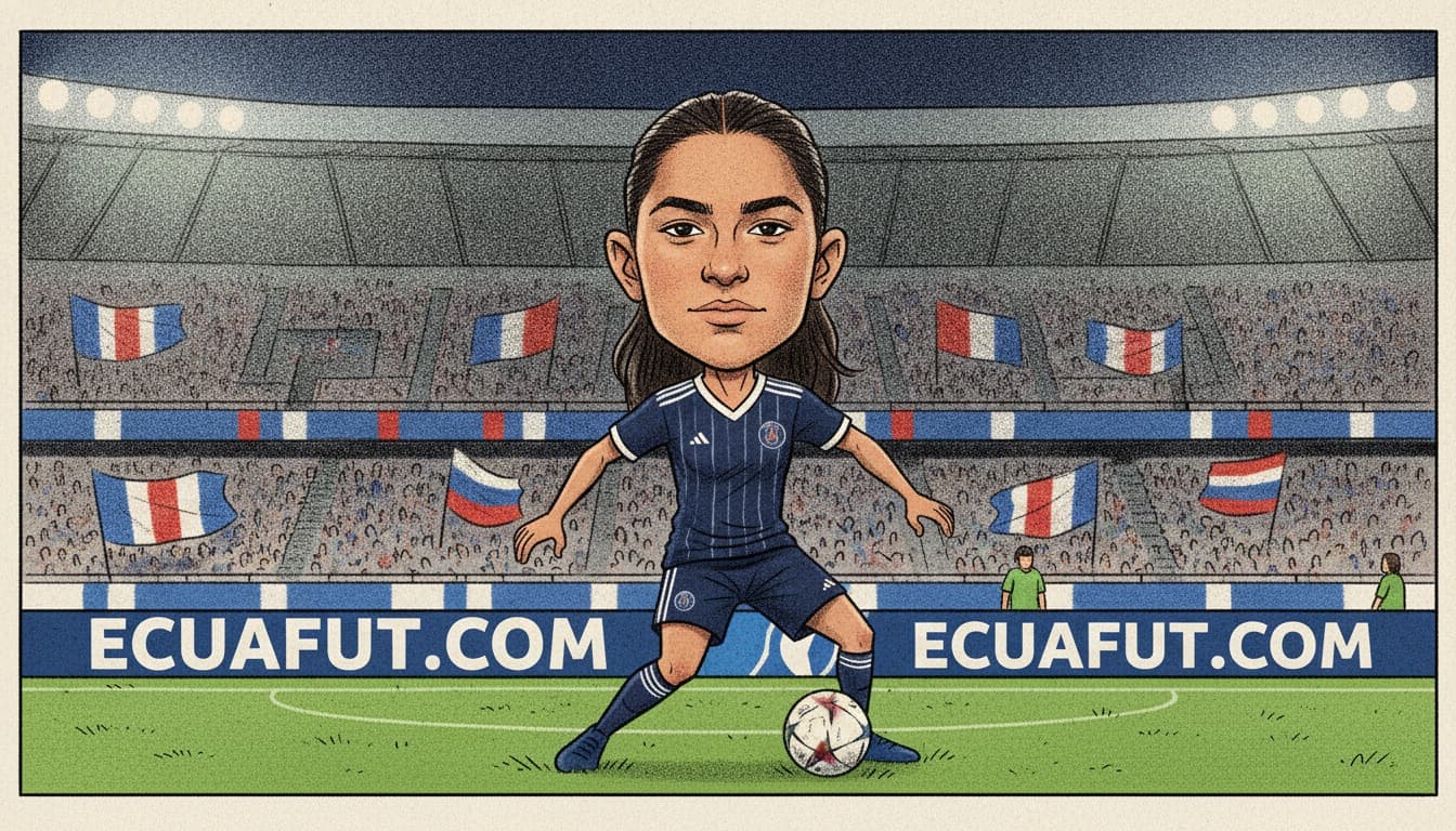 Manoly Baquerizo hace historia: primera ecuatoriana en la UEFA Women’s Champions League