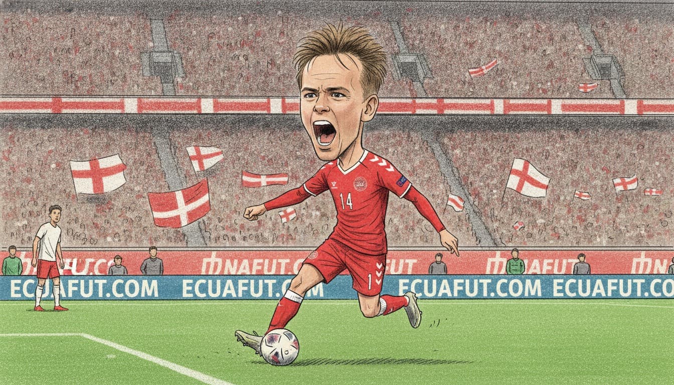 Mikkel Damsgaard brilla con golazo en la derrota de Dinamarca ante Portugal